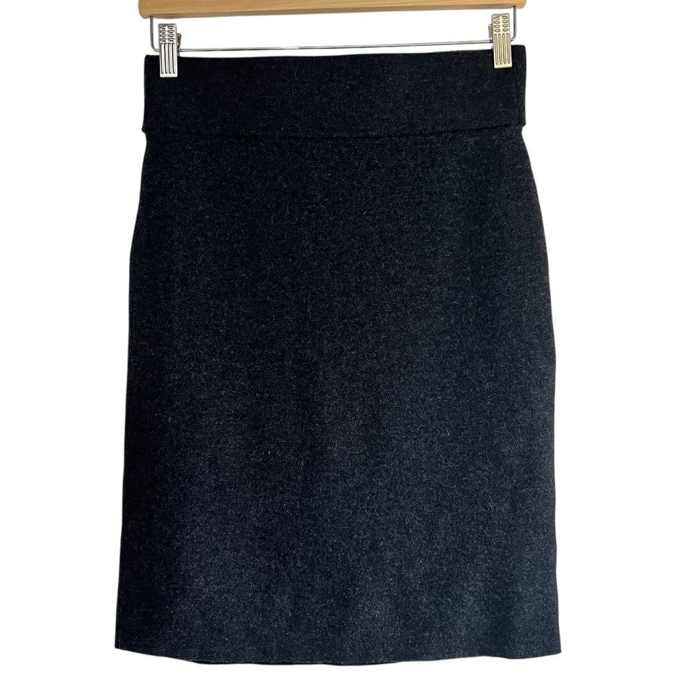 Club Monaco wool fine knit tie waist pencil skirt size M excellent condition